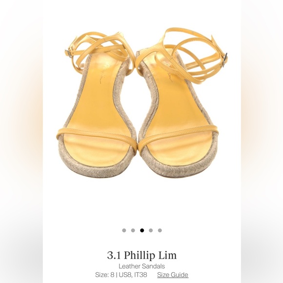 AUTHENTIC PHILLIP LIM LEATHER SANDALS - Picture 4 of 5